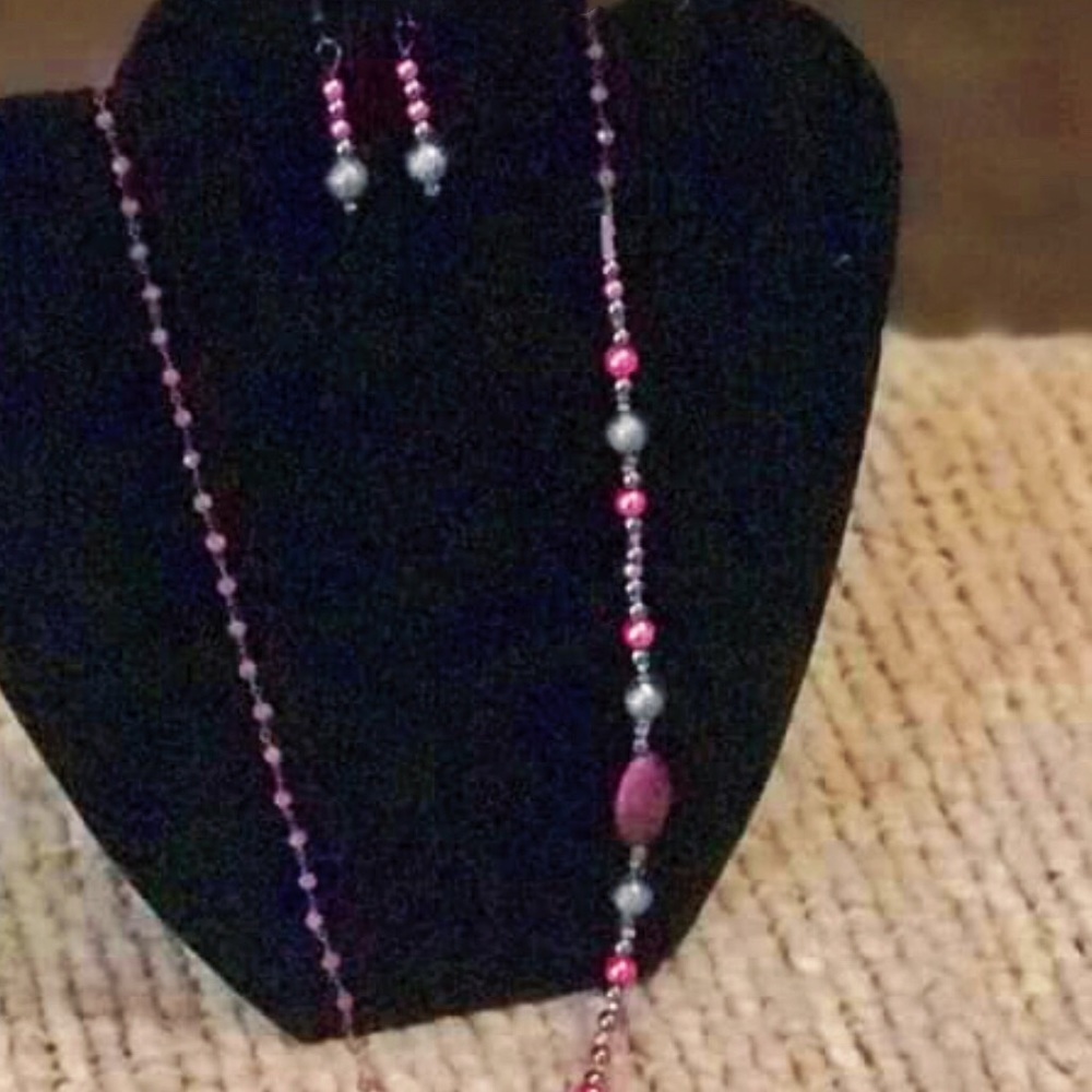 Handmade by me- necklace and earring set